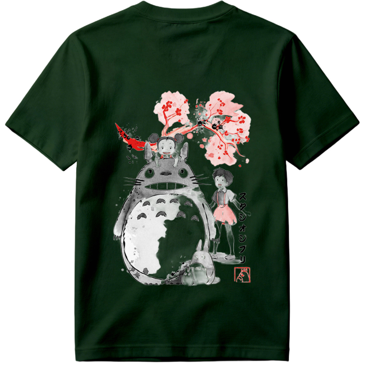 Totoro, Mei, and Satsuki from Studio Ghibli - Tee
