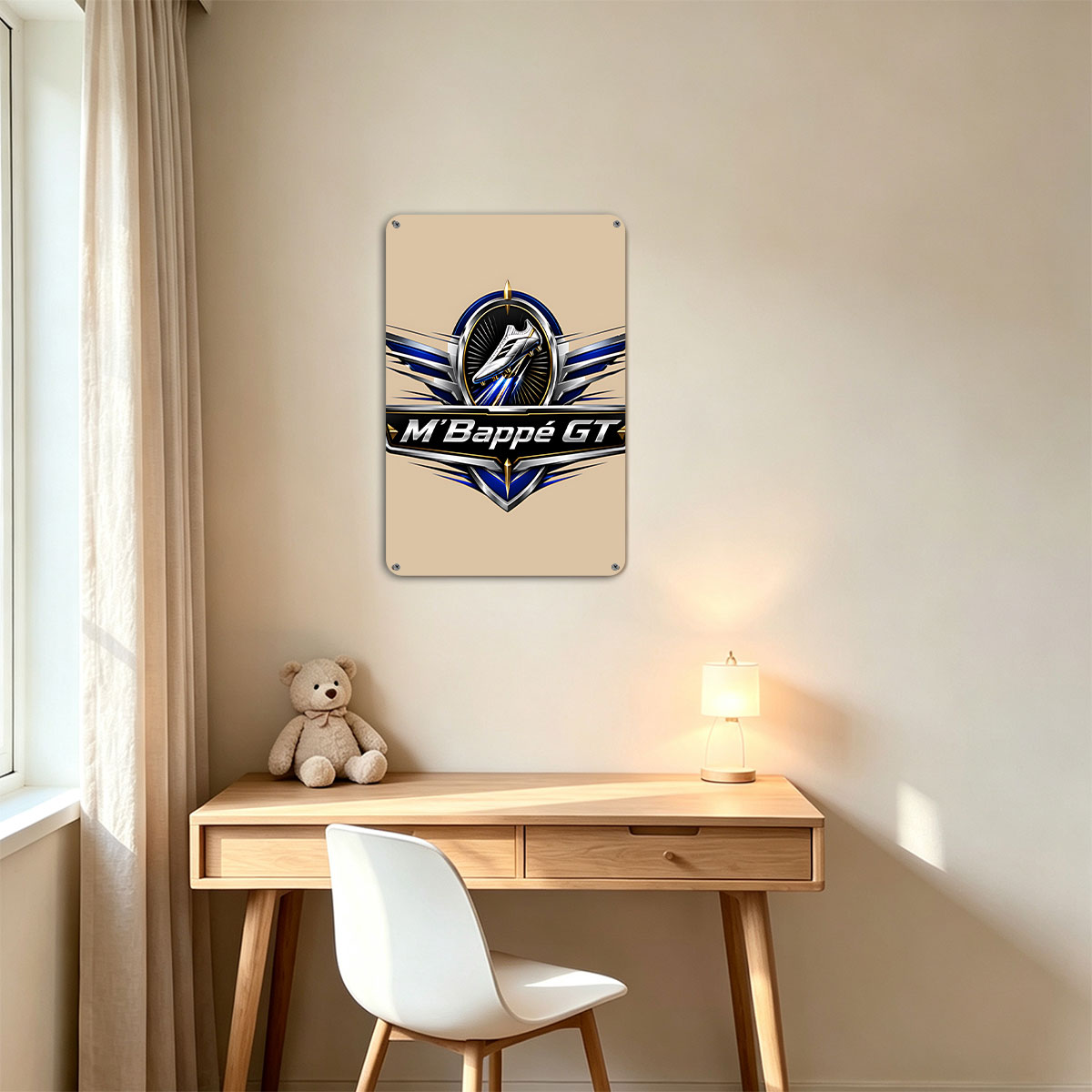 M'Bappe GT Football Shoe Brand Logo - painting
