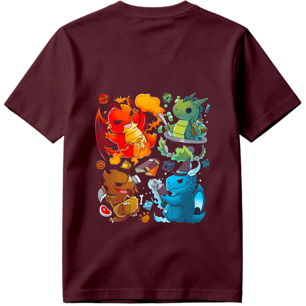 Dragon Quest: Fire, Nature, Earth, and Water Elements - Tee