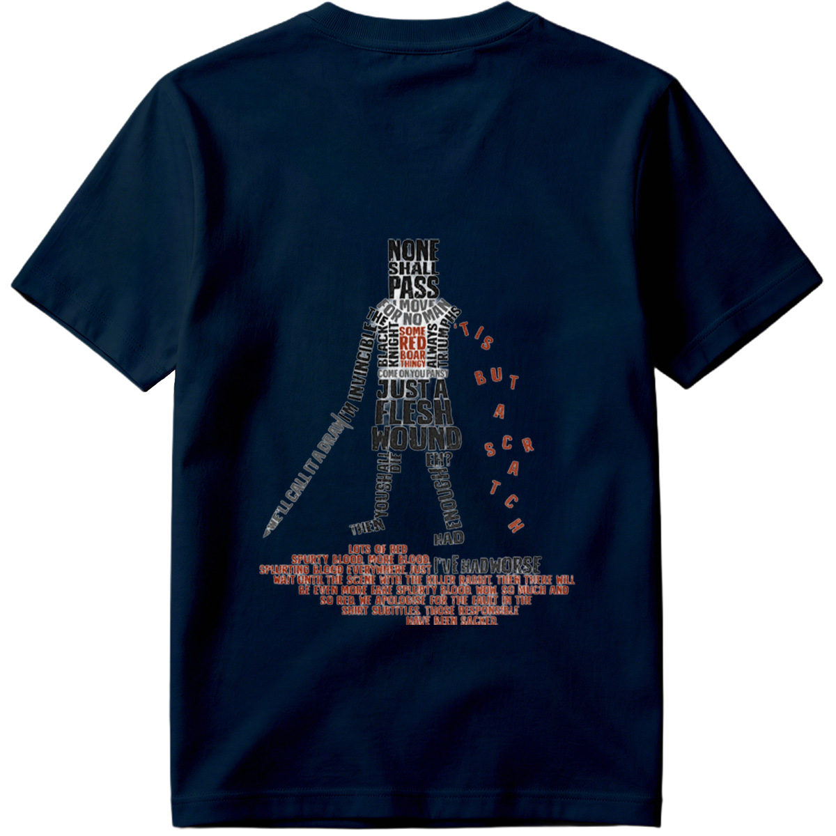 Monty Python and the Holy Grail - Knight's Quote Art - Tee