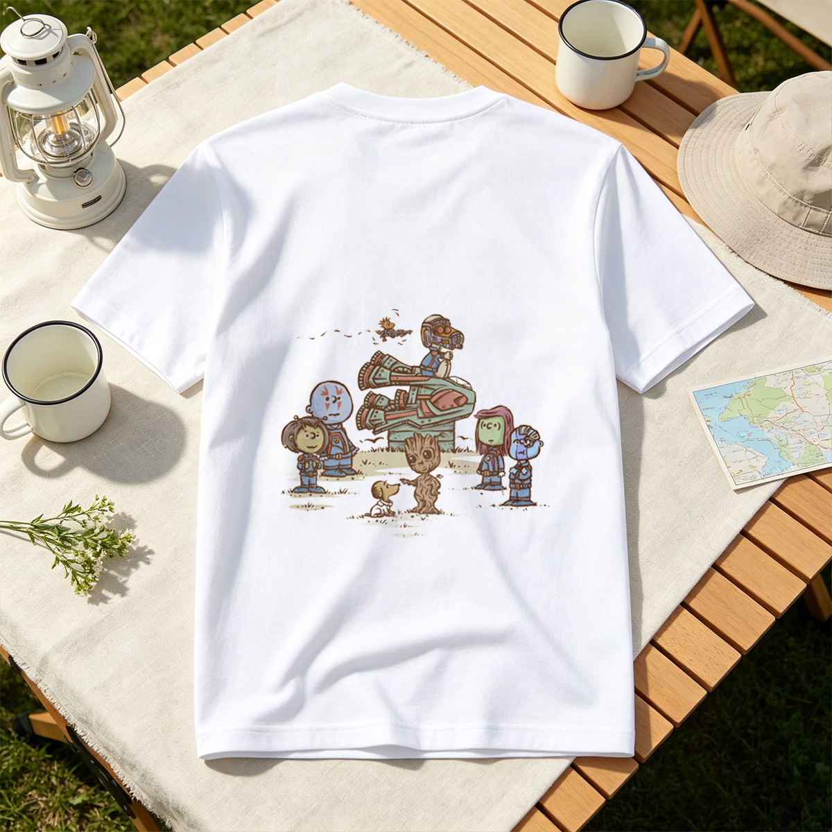 Guardians of the Galaxy: Groot, Rocket, Star-Lord, Gamora, Drax, and Nebula - Tee