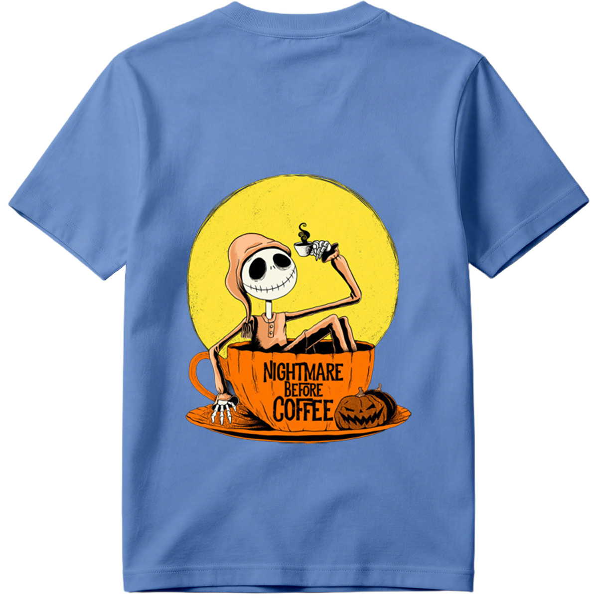 Jack Skellington in Coffee Cup - Nightmare Before Coffee - Tee