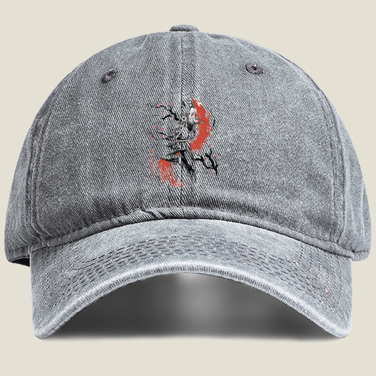 Ken Master: Street Fighter Character Art - Washed Denim - Baseball Cap