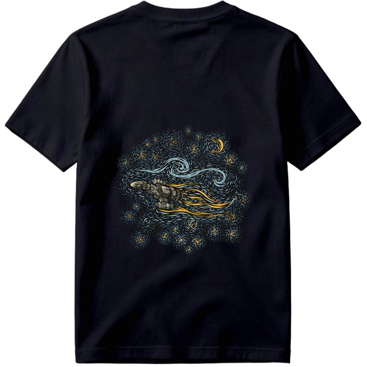 Cyberpunk Hand in Starry Night - Tee
