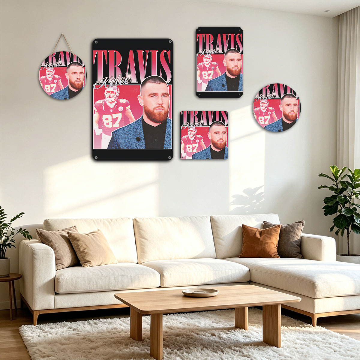 Travis Kelce: NFL Star and Celebrity Persona - painting