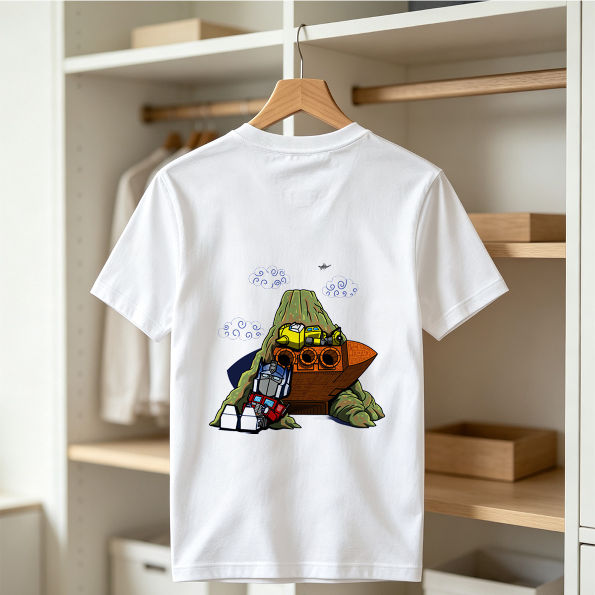 Transformers: Optimus Prime and Bumblebee at the Ark - Tee