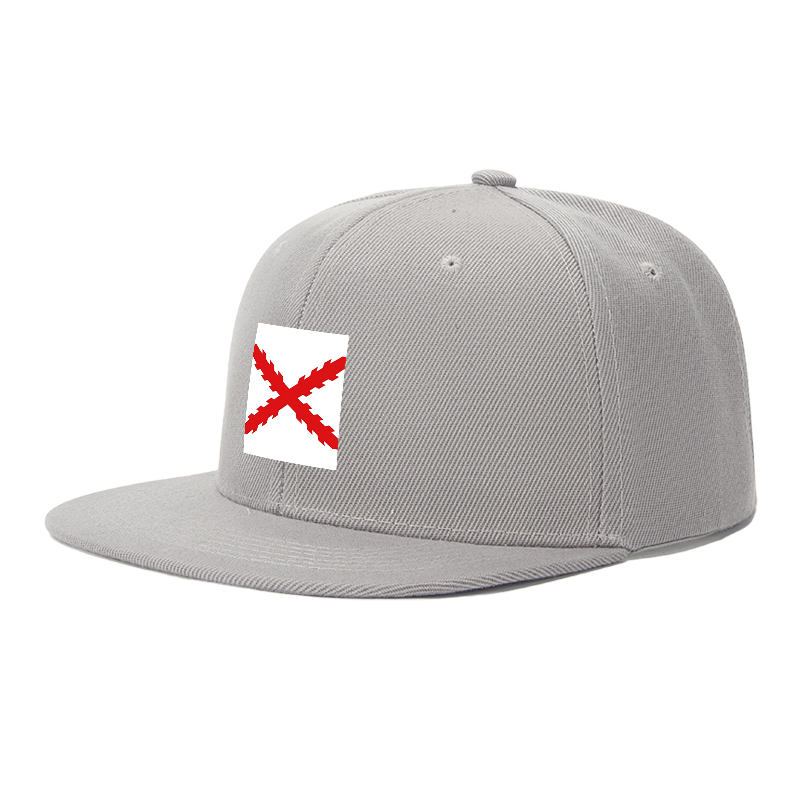 Flat Brim Baseball Cap Red Cross Lightning Print Streetwear Underground Skate Style for Basketball Court Skate Park Urban Scene Skaters Rappers Streetwear Enthusiasts