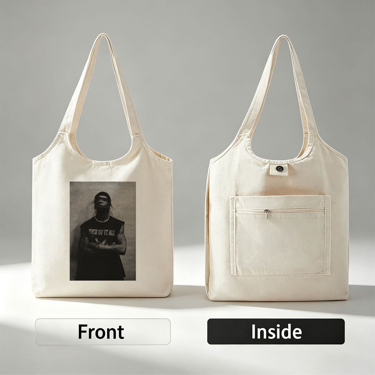 Drake in a Bold Statement: Black and White Portrait with 