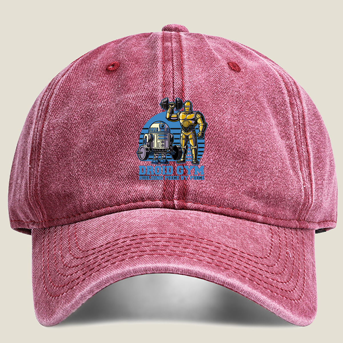 Droid Gym: R2-D2 and C-3PO Workout - Washed Denim - Baseball Cap