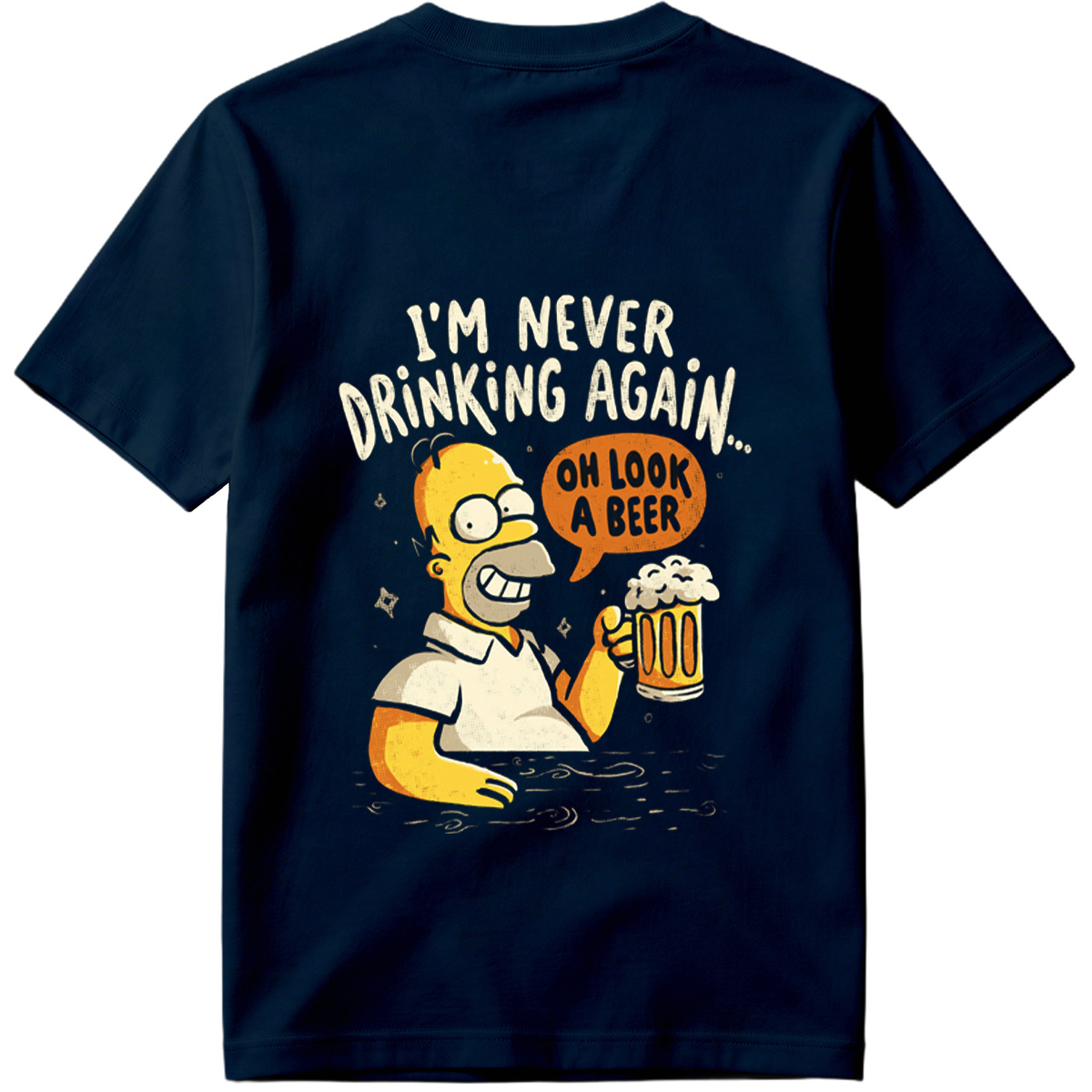 Homer Simpson I'm Never Drinking Again - Tee