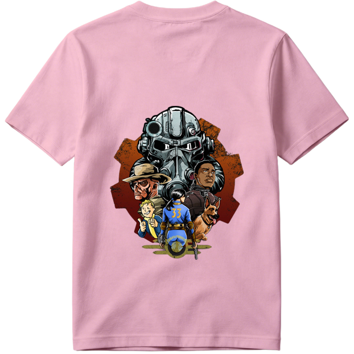 Fallout: Vault Boy, Vault Dweller, Dogmeat, and Brotherhood of Steel - Tee