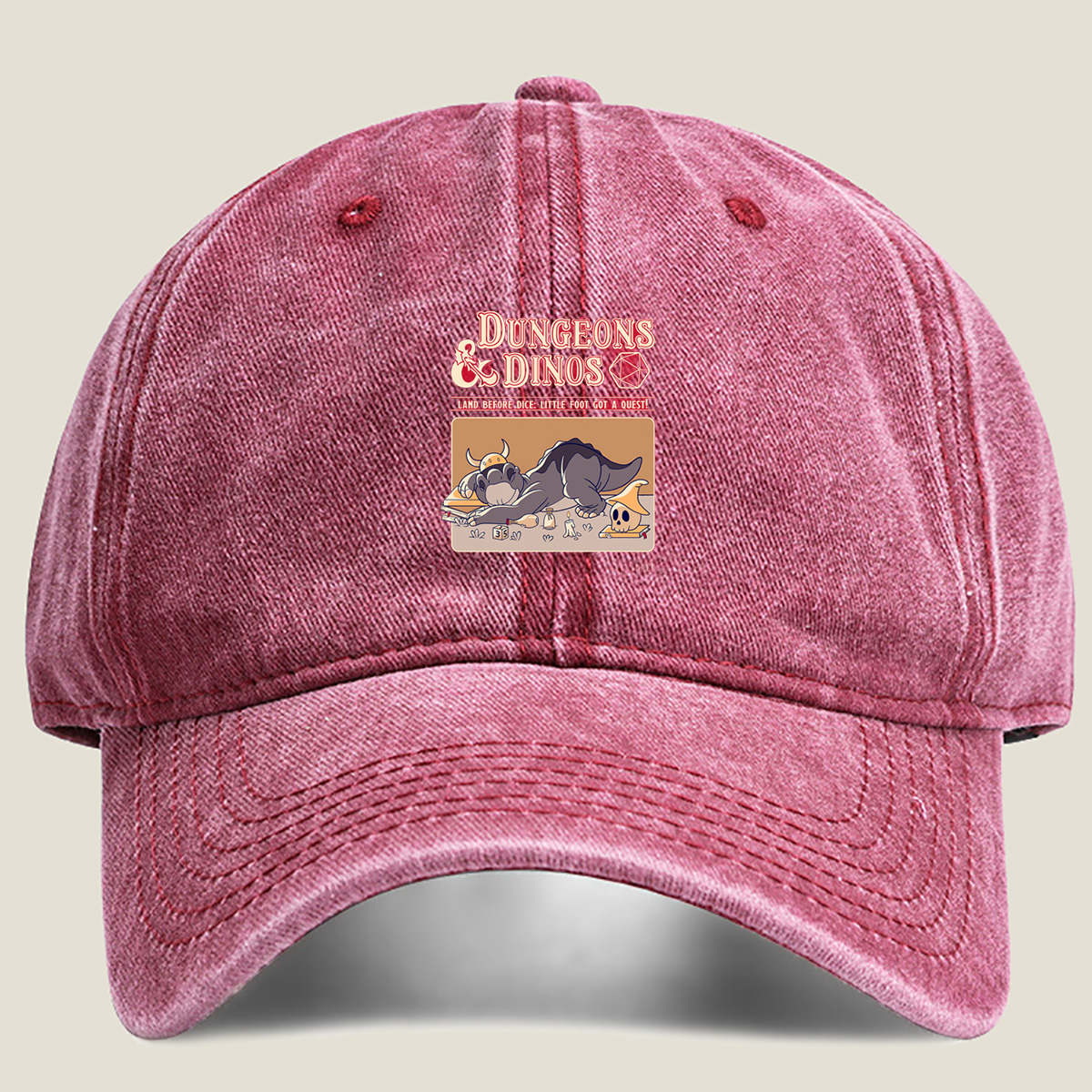 Dungeons & Dinos: Little Foot's Quest - Washed Denim - Baseball Cap