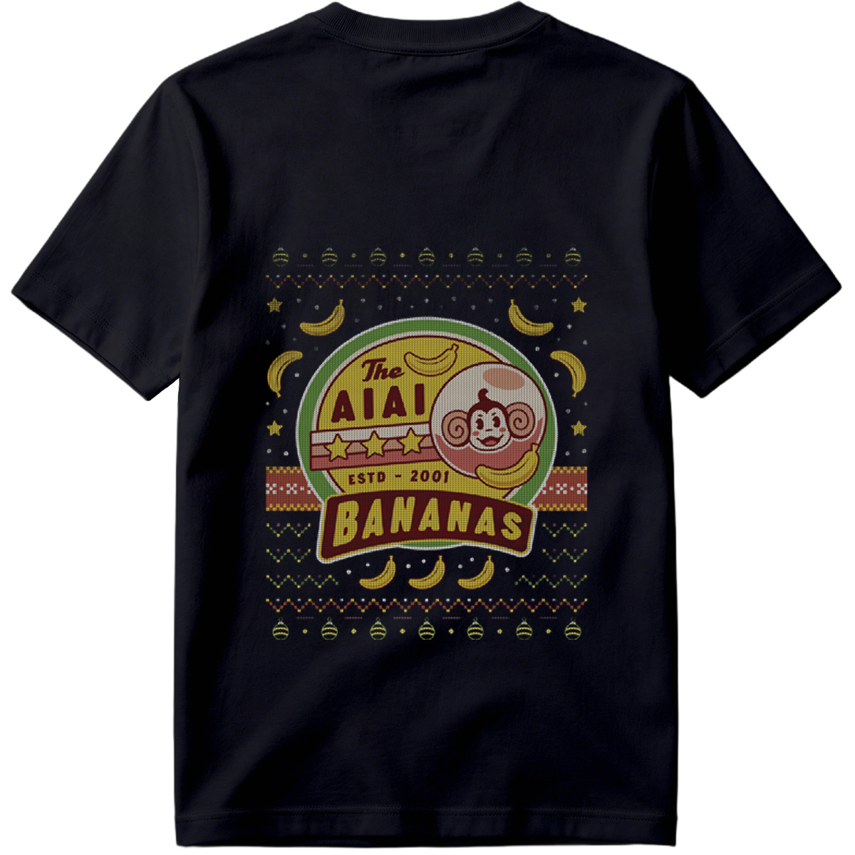 The AI Al Bananas - Monkey and Banana Holiday Design - Tee