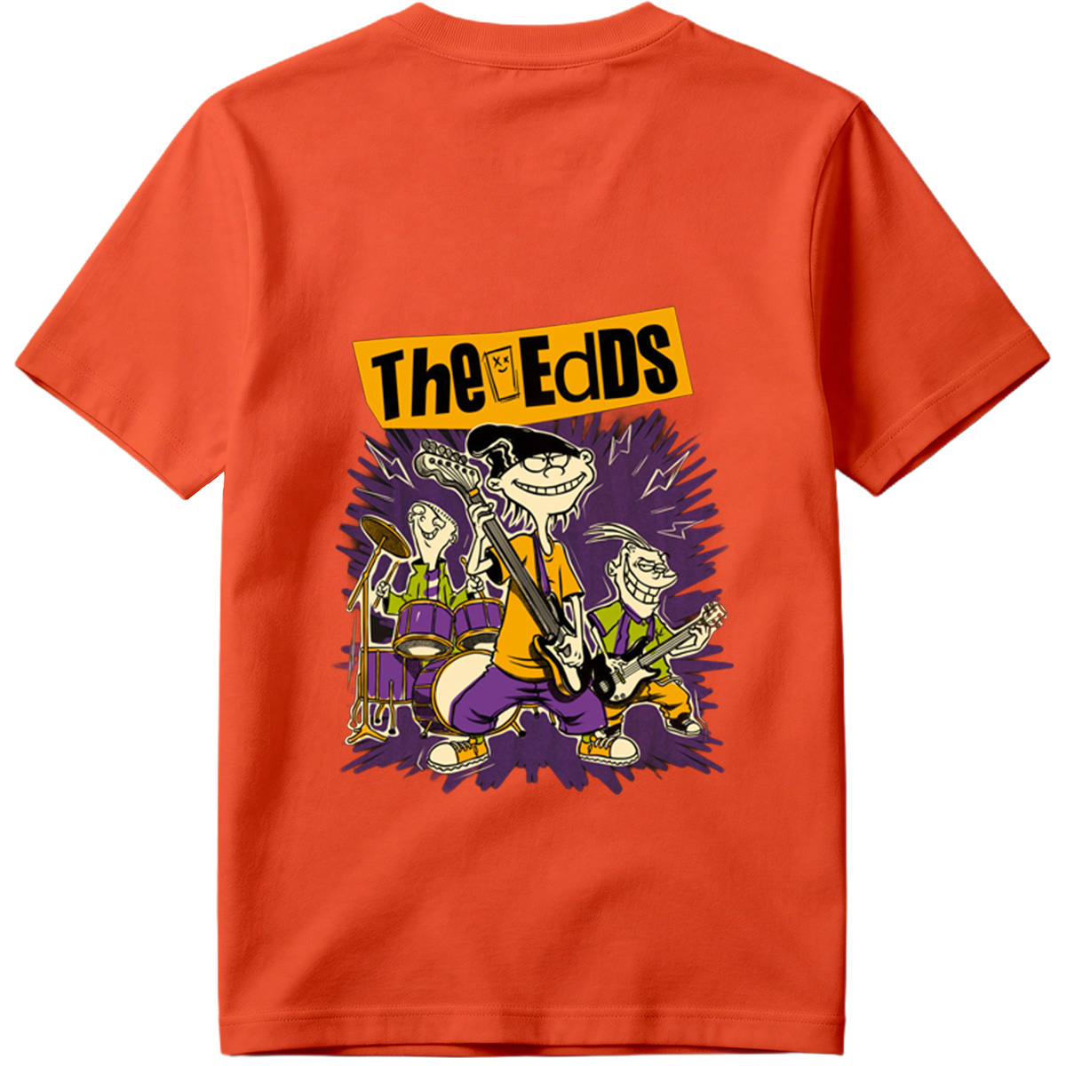 The Eds: Eddy, Ed, and Double D in Rock Band Action - Tee