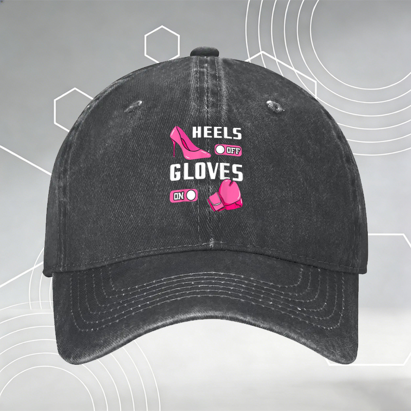 New Baseball Cap with Screw Design Print and 