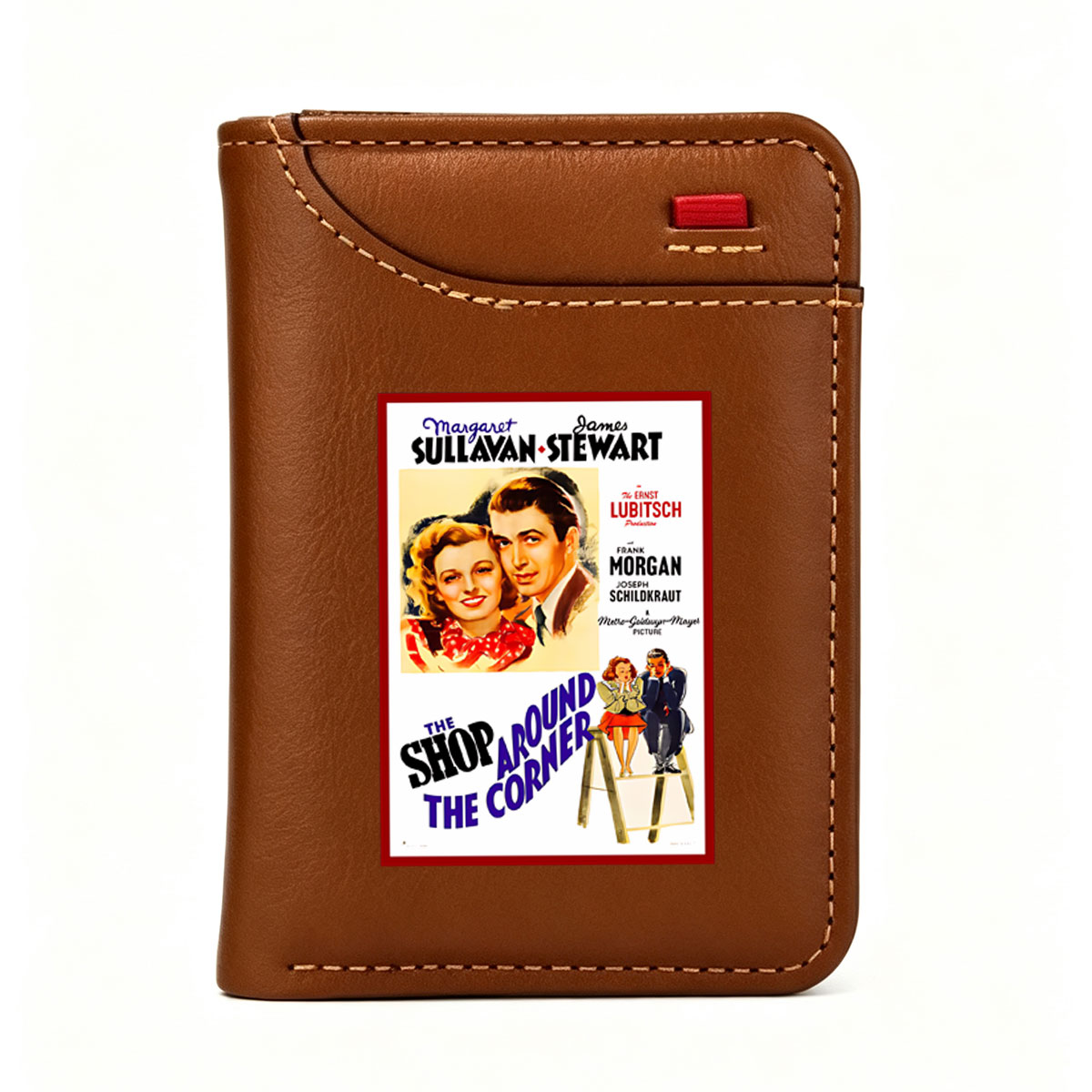 The Shop Around the Corner: Margaret Sullavan, James Stewart, Frank Morgan, Joseph Schildkraut in an Ernst Lubitsch Production - Vertical Style Wallet