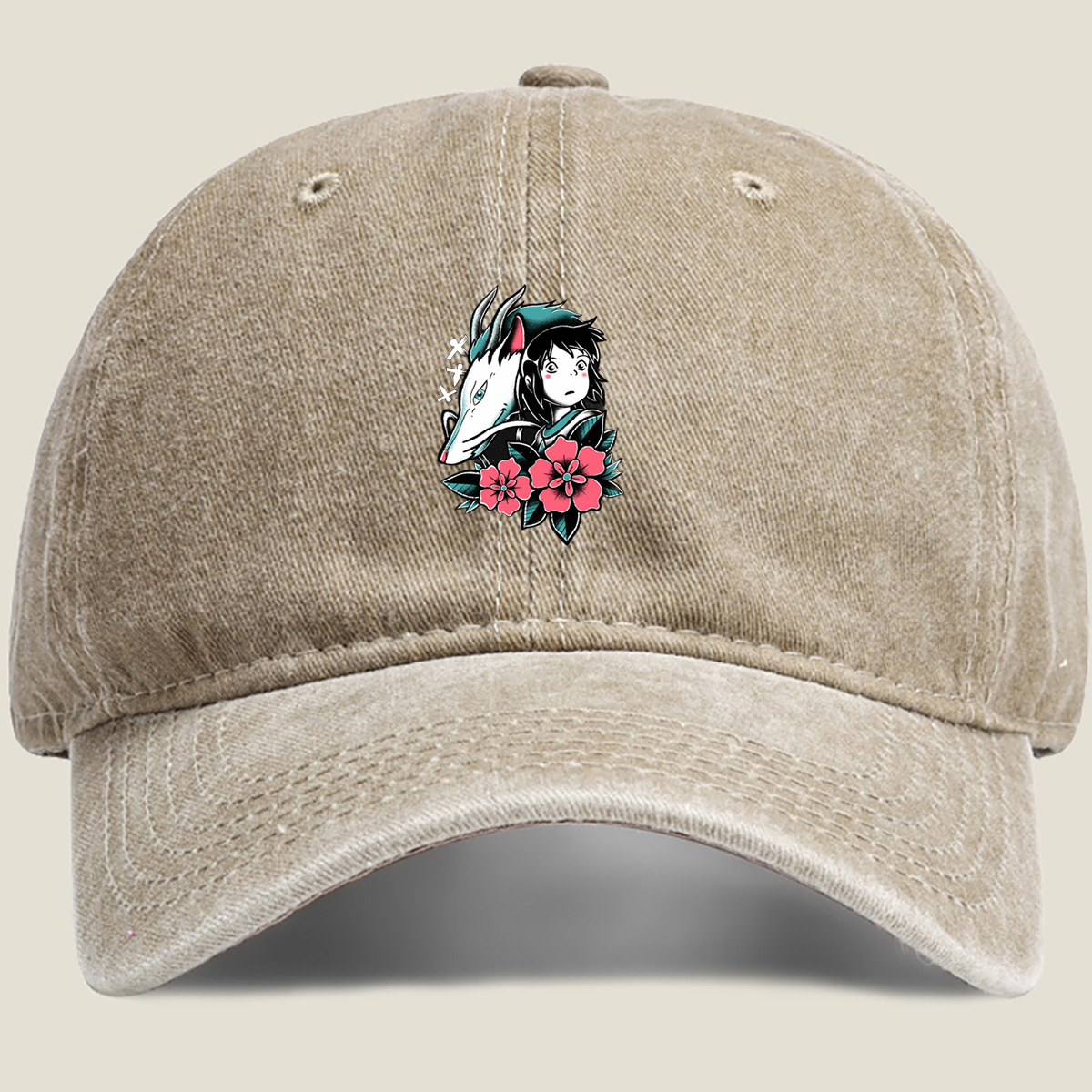 Princess Mononoke: San and Moro - Washed Denim - Baseball Cap