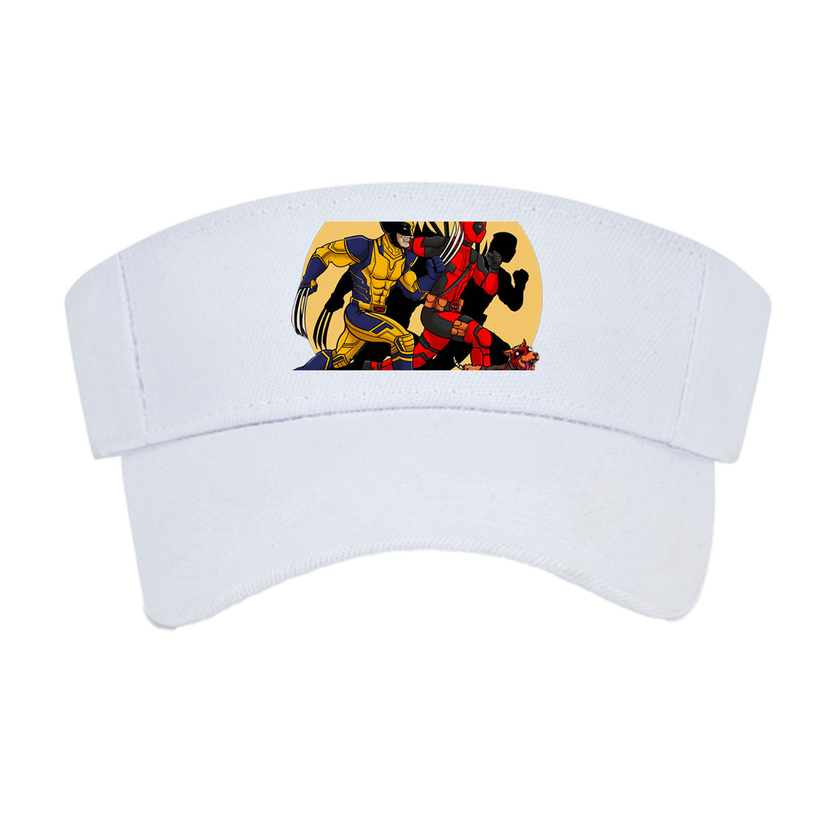 Wolverine and Deadpool in Action with Dogpool -  Visor cap