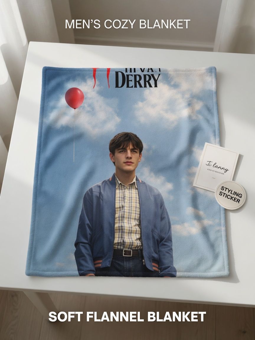 Custom Photo Flannel Throw Blanket Personalized Portrait Fleece Cover for Bed Sofa Couch