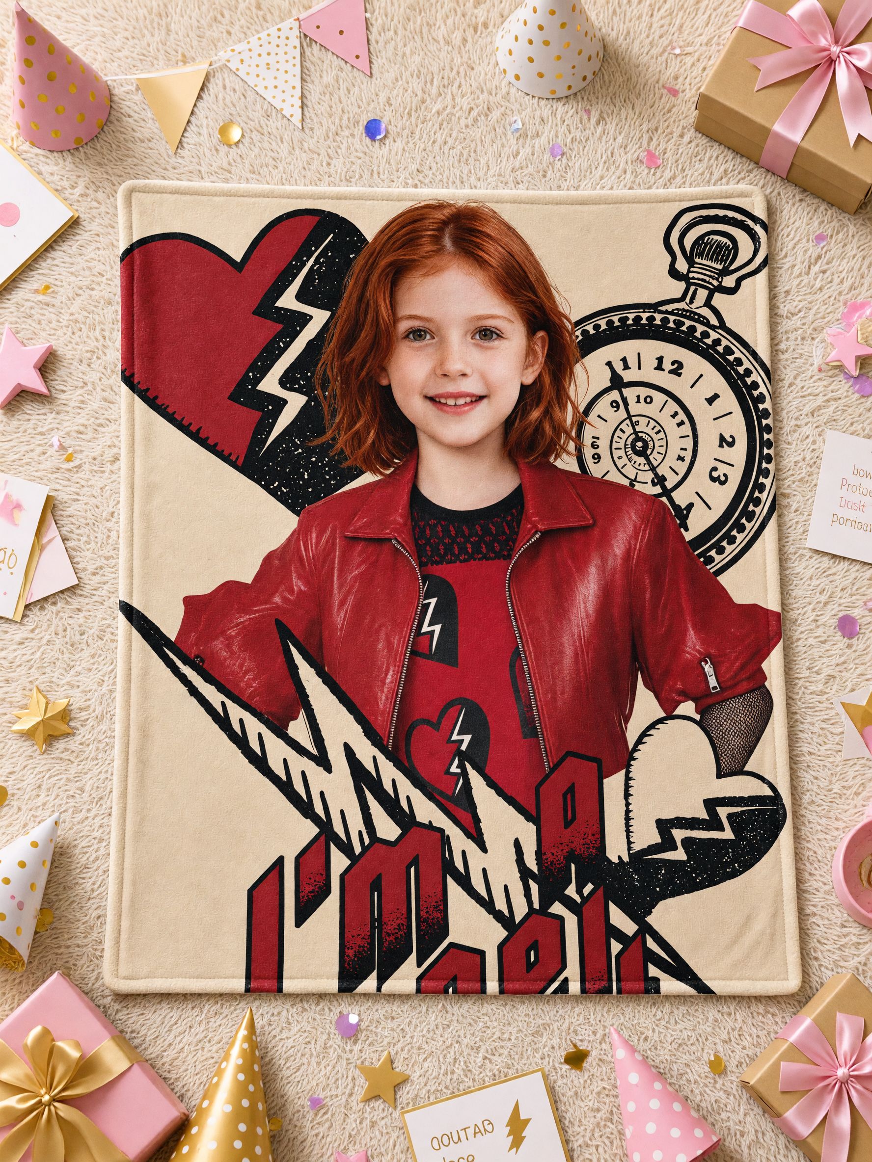 Custom Photo Face Blanket, Personalized Flannel Throw with Graphic Art Portrait, Ideal Personalized Gift for Bed Couch