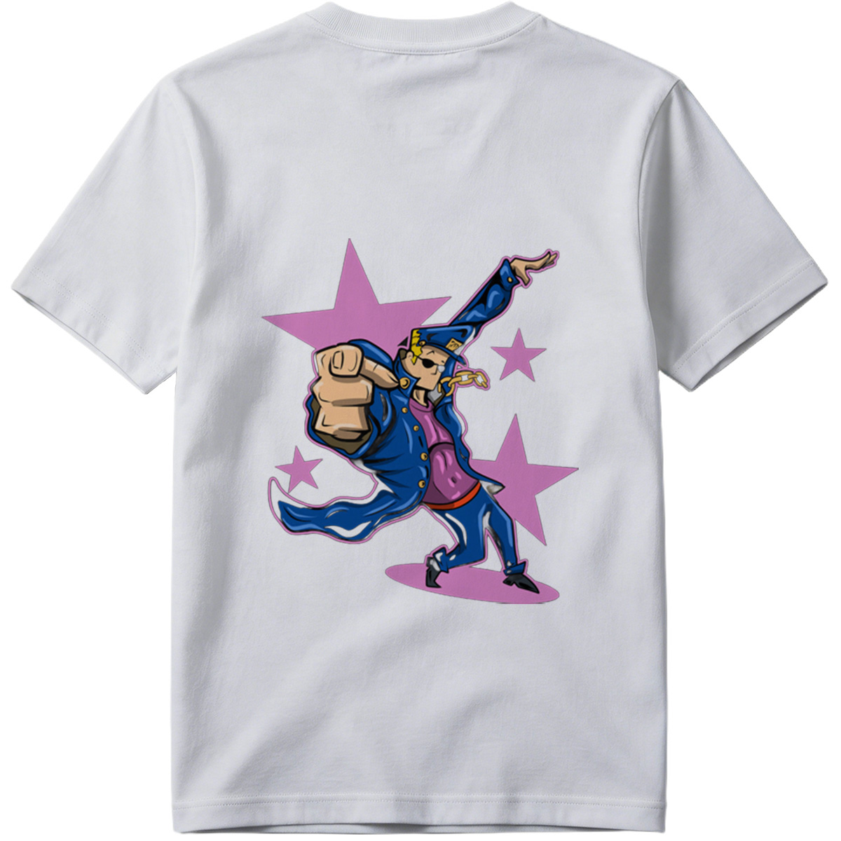 Gangster Mickey in Blue Coat and Hat, Dancing with Stars Background - Tee