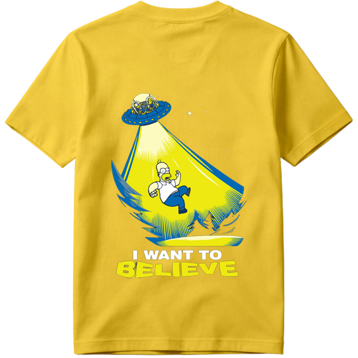The Simpsons Homer Abduction I Want to Believe - Tee