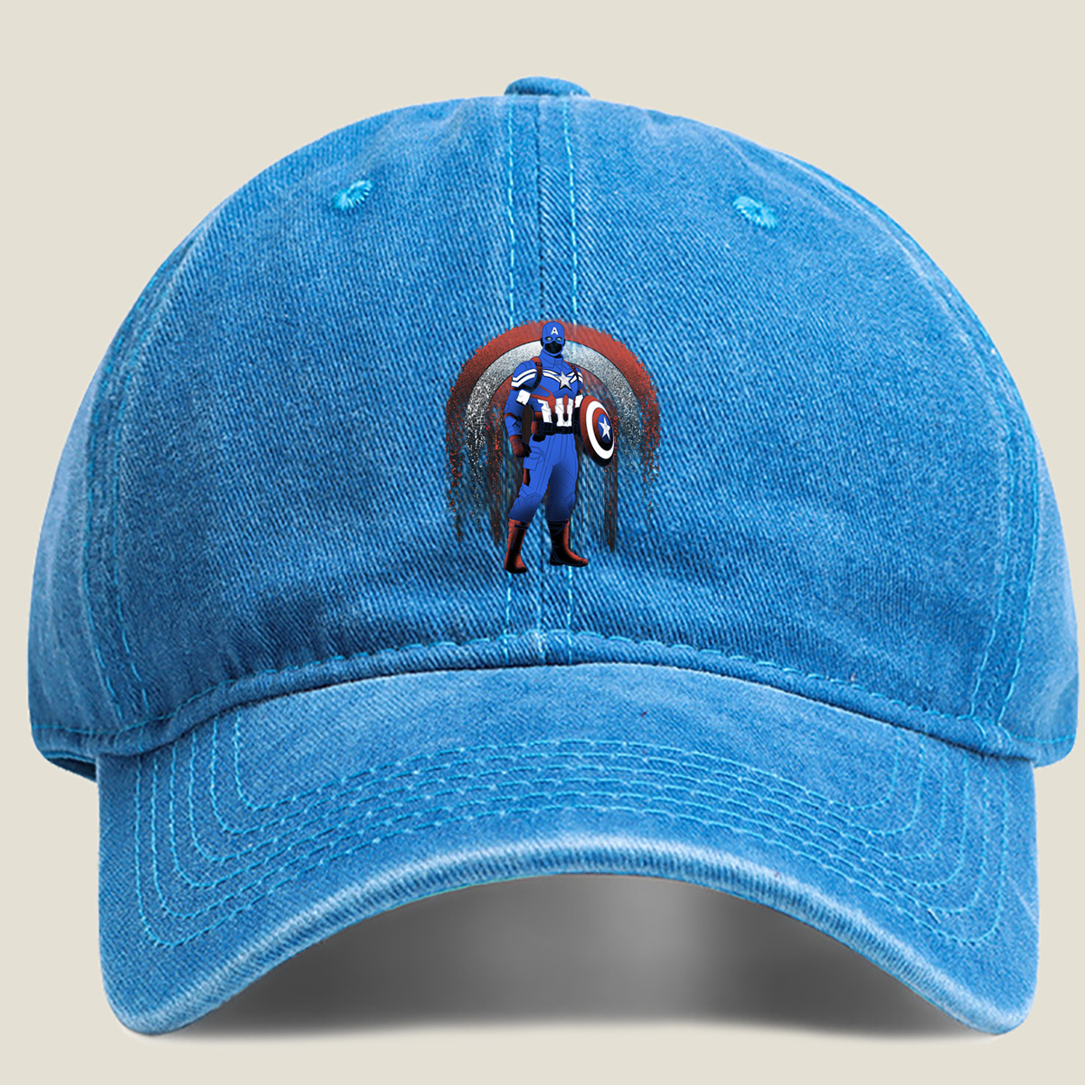 Captain America: The First Avenger - Washed Denim - Baseball Cap