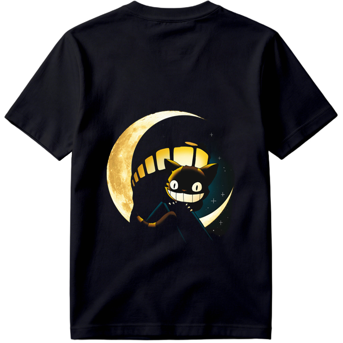 Jiji the Cat from Kiki's Delivery Service under the Moon - Tee