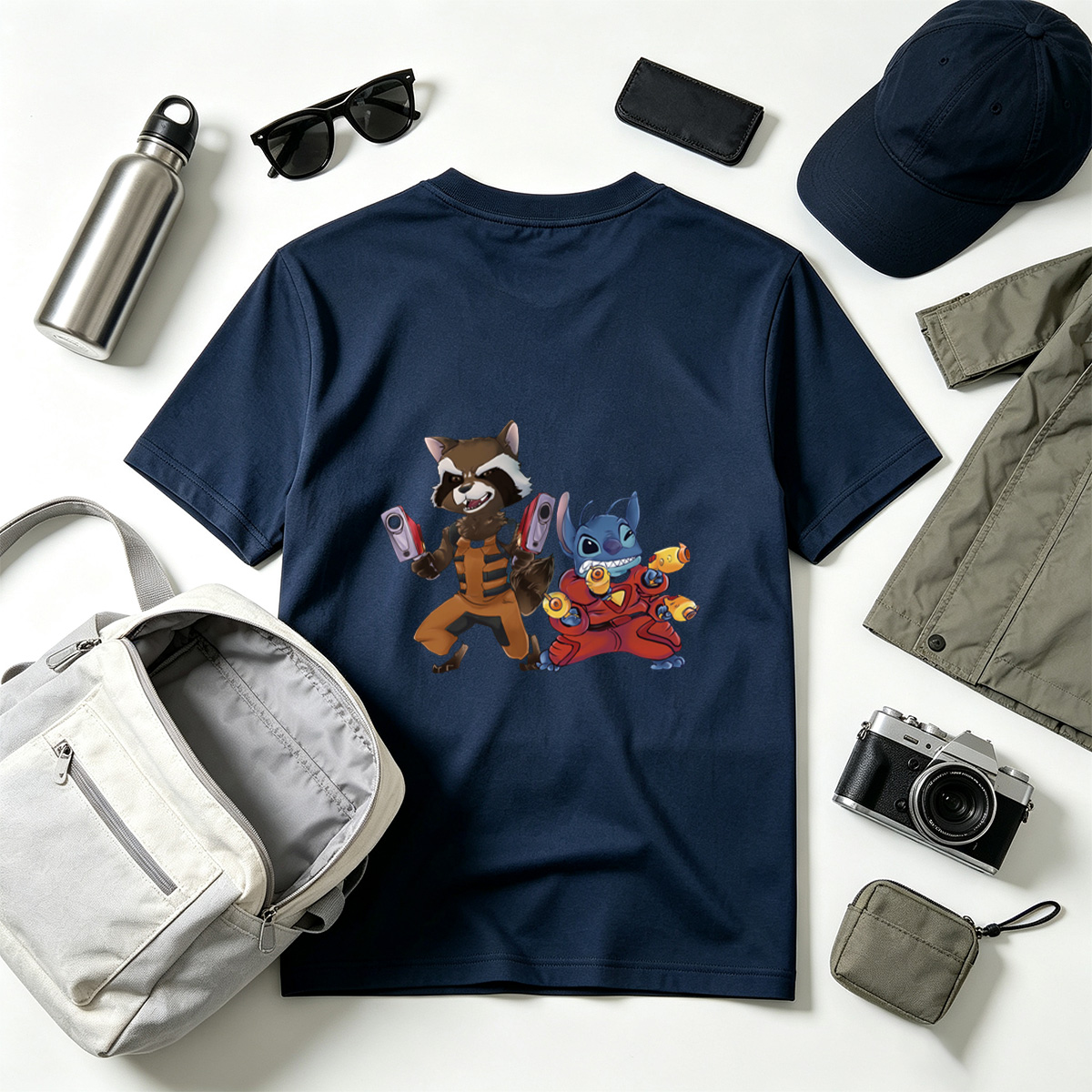 Rocket Raccoon and Stitch - Tee
