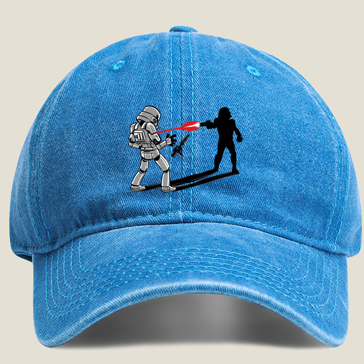 Star Wars: Stormtrooper vs. Dark Figure - Washed Denim - Baseball Cap