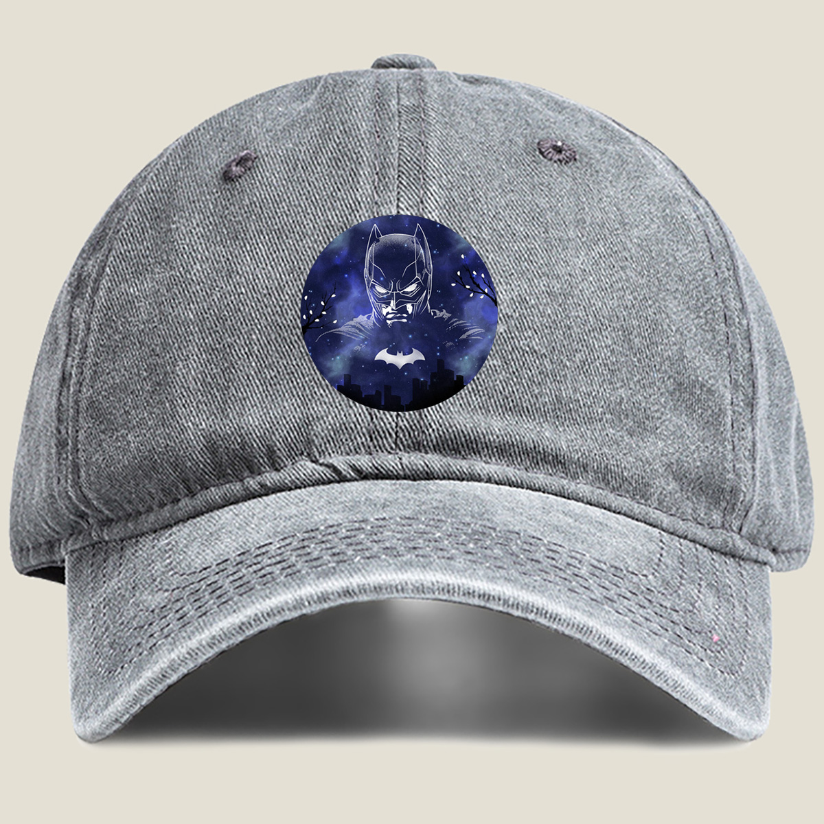Batman: Dark Knight of the Night Sky - Washed Denim - Baseball Cap