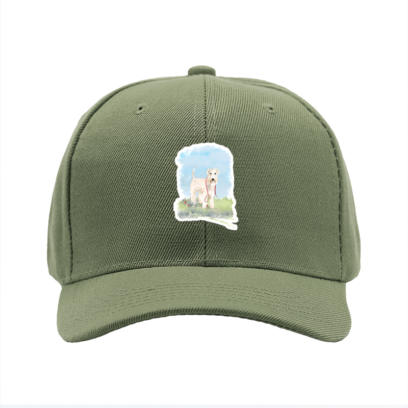 1pc New Baseball Cap with Adorable Dog Print and Red Leash Design, Unisex Adjustable Hat for Outdoor Activities, Perfect for Pet Lovers and Casual Wear