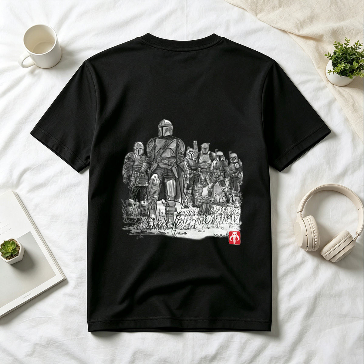 The Mandalorian and the Child with Clan of Mandalorians - Tee