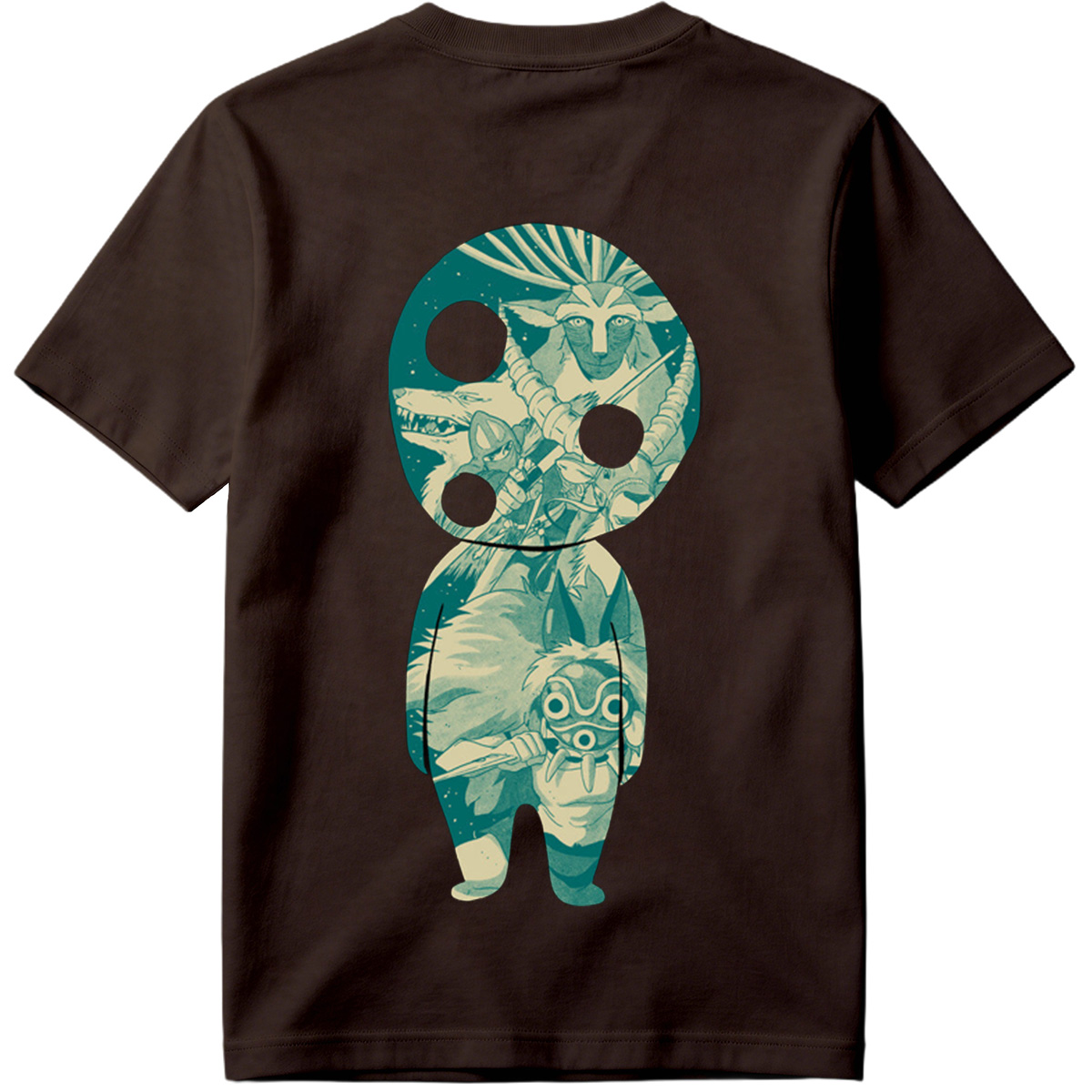 Princess Mononoke: San and Moro in KAWS Style - Tee
