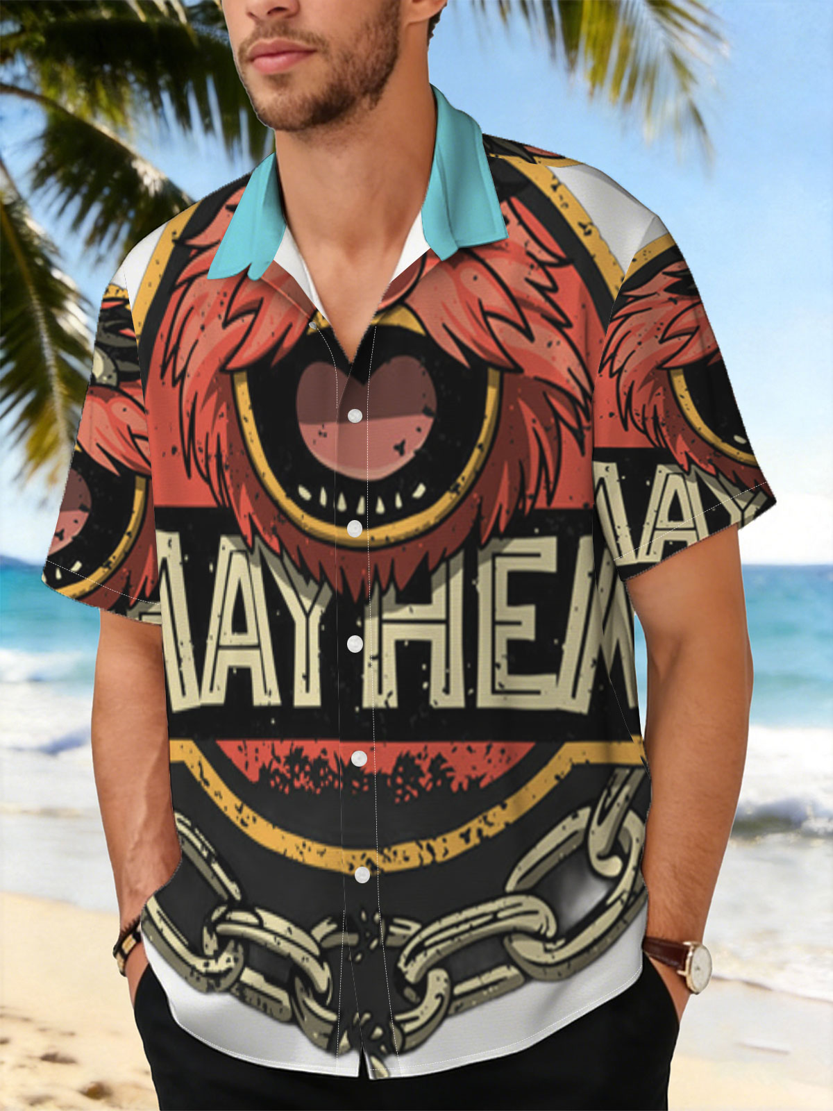 Animal from The Muppets: Mayhem Logo -  Shirt