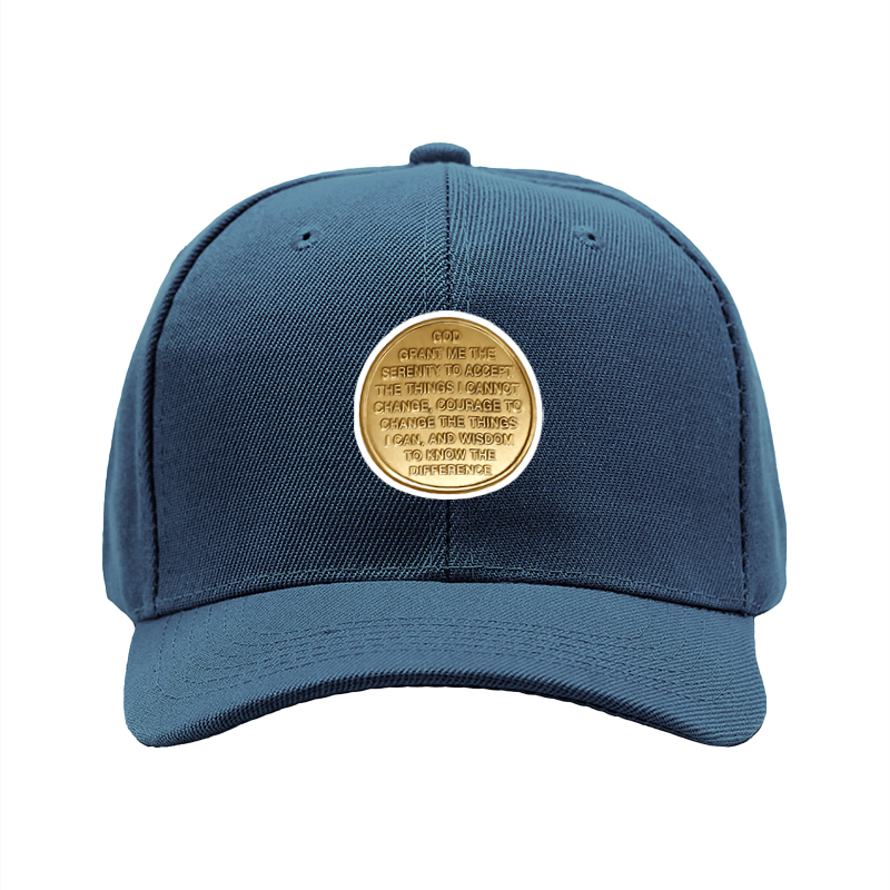 1pc New Baseball Cap with Serenity Prayer Text Print Unisex Adjustable Hat for Outdoor Activities and Daily Wear Suitable for Adults Seeking Inspiration and Calm Mindset