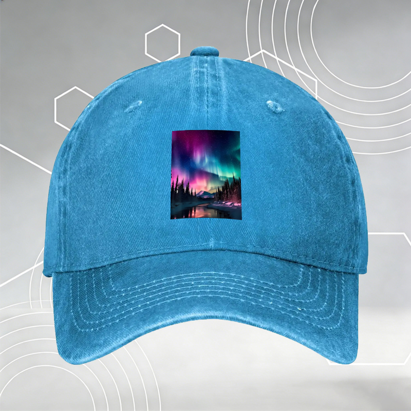 New Baseball Cap with Chess King & Queen Print 