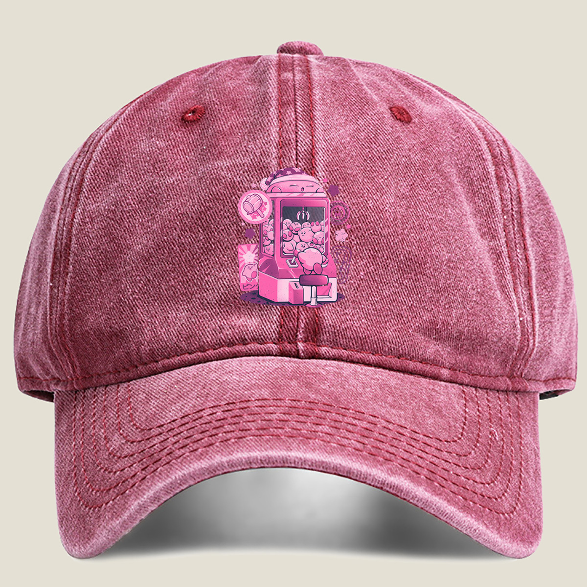 Kirby Claw Machine Adventure - Washed Denim - Baseball Cap