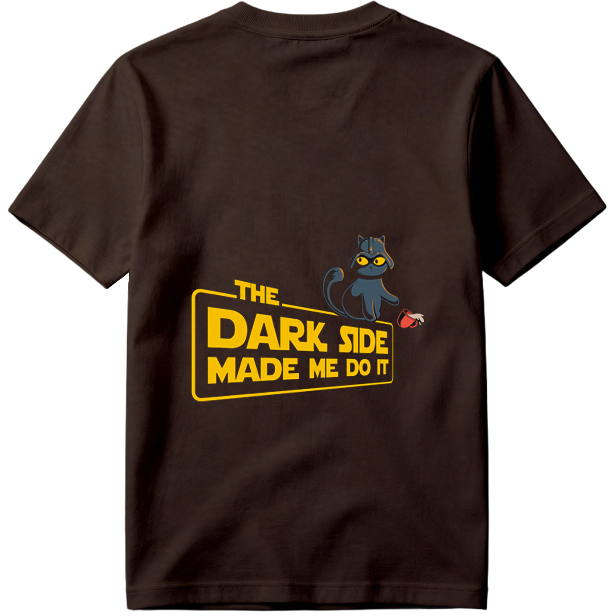 Star Wars - The Dark Side Made Me Do It Cat - Tee