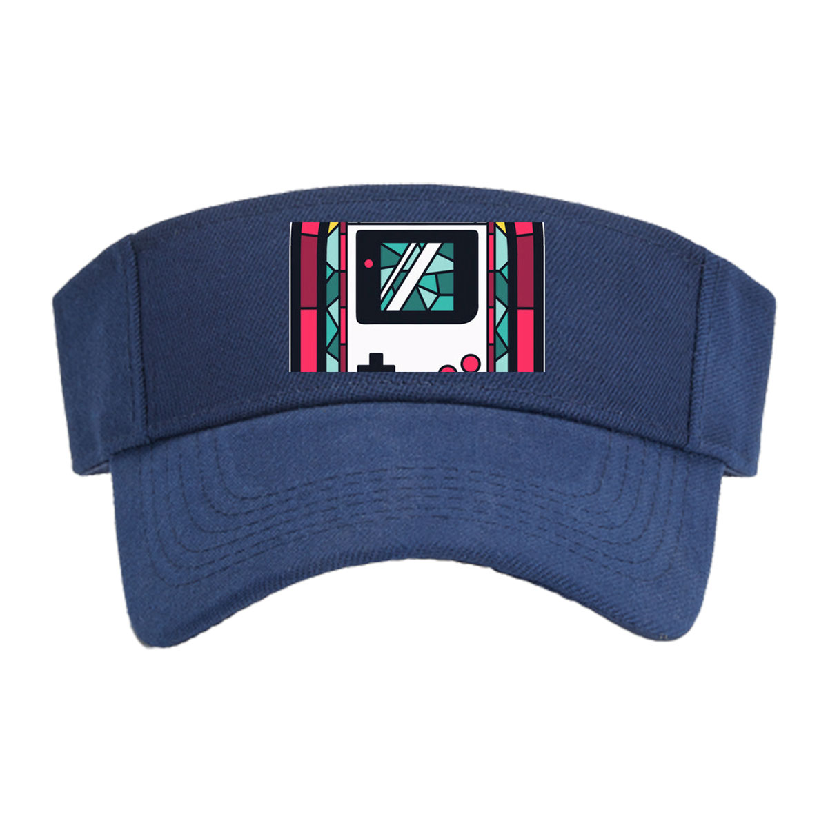 Stained Glass Game Boy Art -  Visor cap