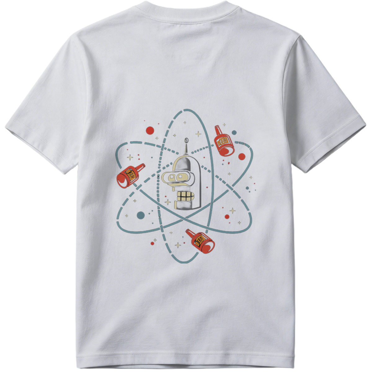 Futurama Bender Atomic Beer Orbit - Tee