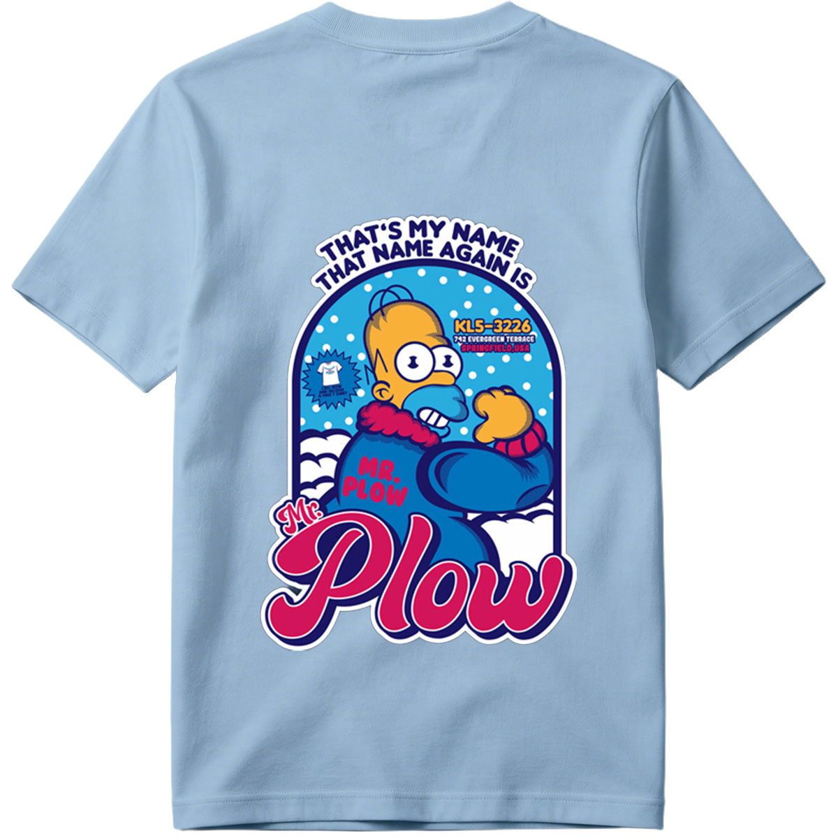 Homer Simpson Mr. Plow Springfield USA - Tee
