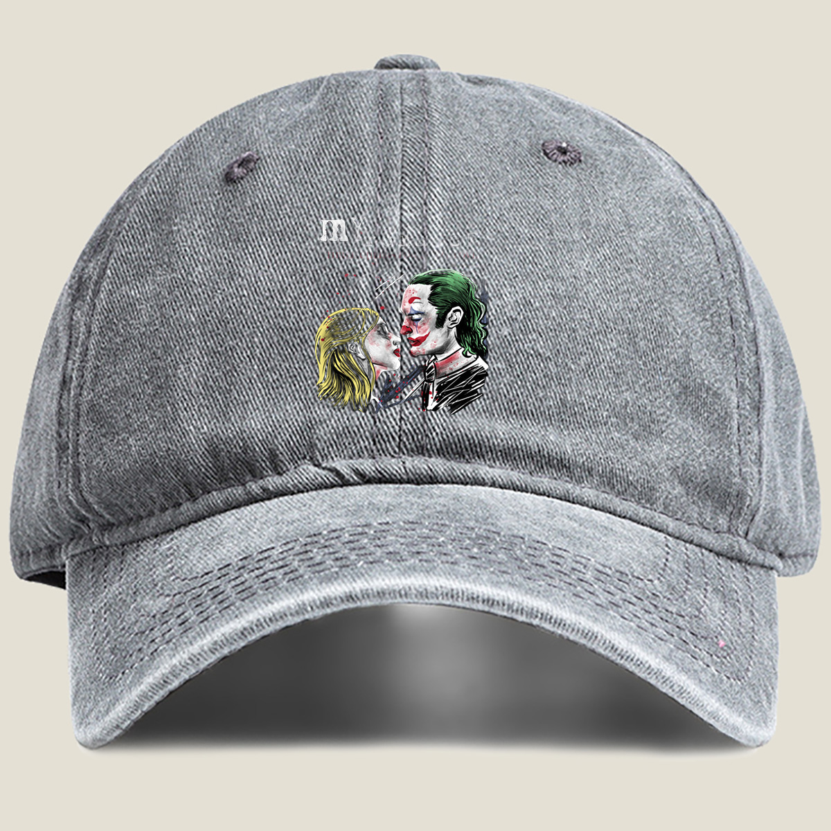 My Delirious Romance: Joker and Harley Quinn - Washed Denim - Baseball Cap