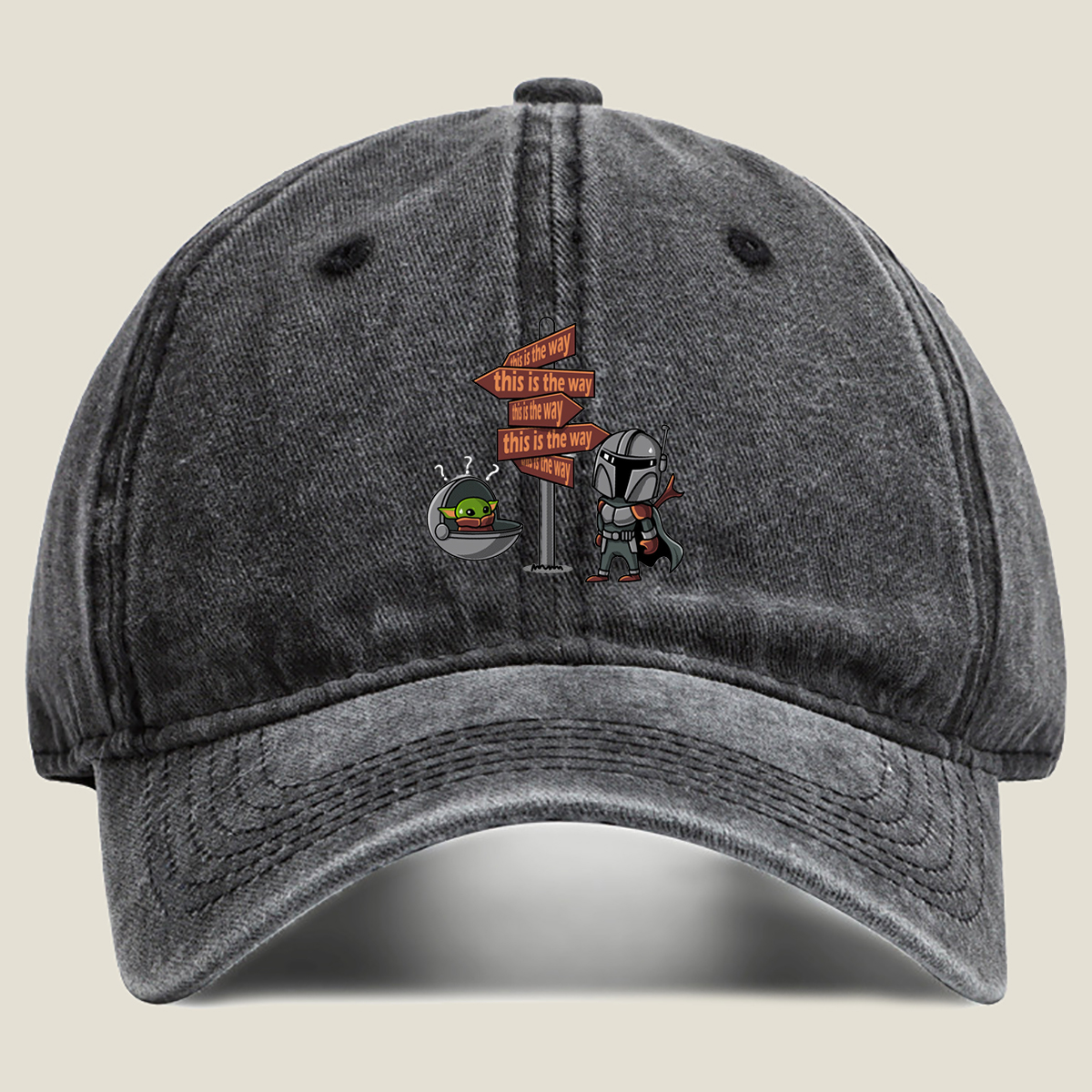 The Mandalorian and Grogu: This Is the Way - Washed Denim - Baseball Cap
