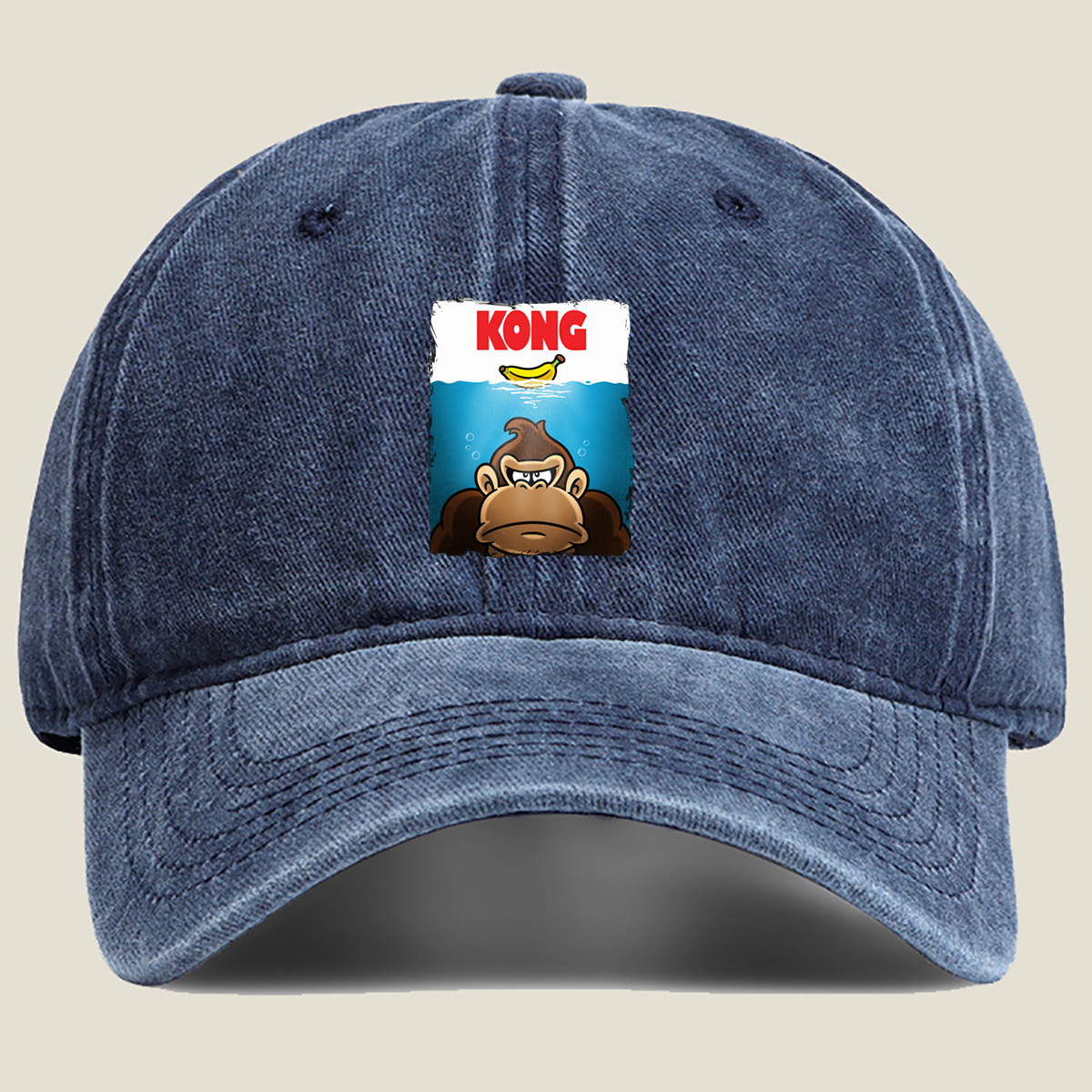 Kong and the Banana: Underwater Adventure - Washed Denim - Baseball Cap