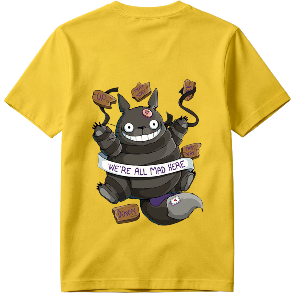 Totoro Meets Alice in Wonderland: We're All Mad Here - Tee