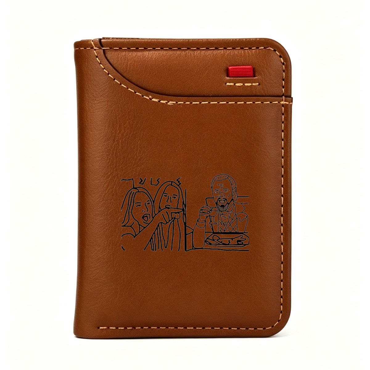 Jesus, Mary, and Joseph in a Nativity Scene - Vertical Style Wallet