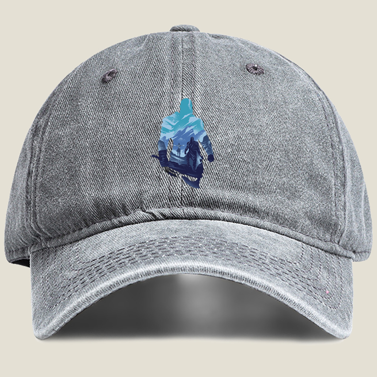 The Witcher: Geralt and Ciri - Washed Denim - Baseball Cap