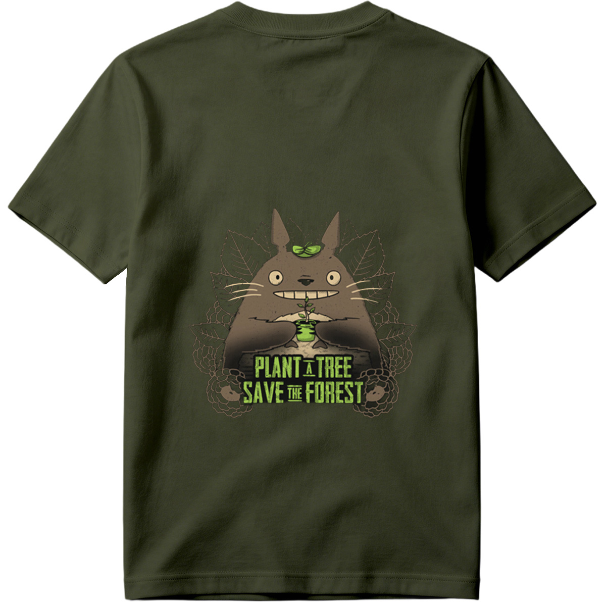 Totoro Plant a Tree Save the Forest - Tee