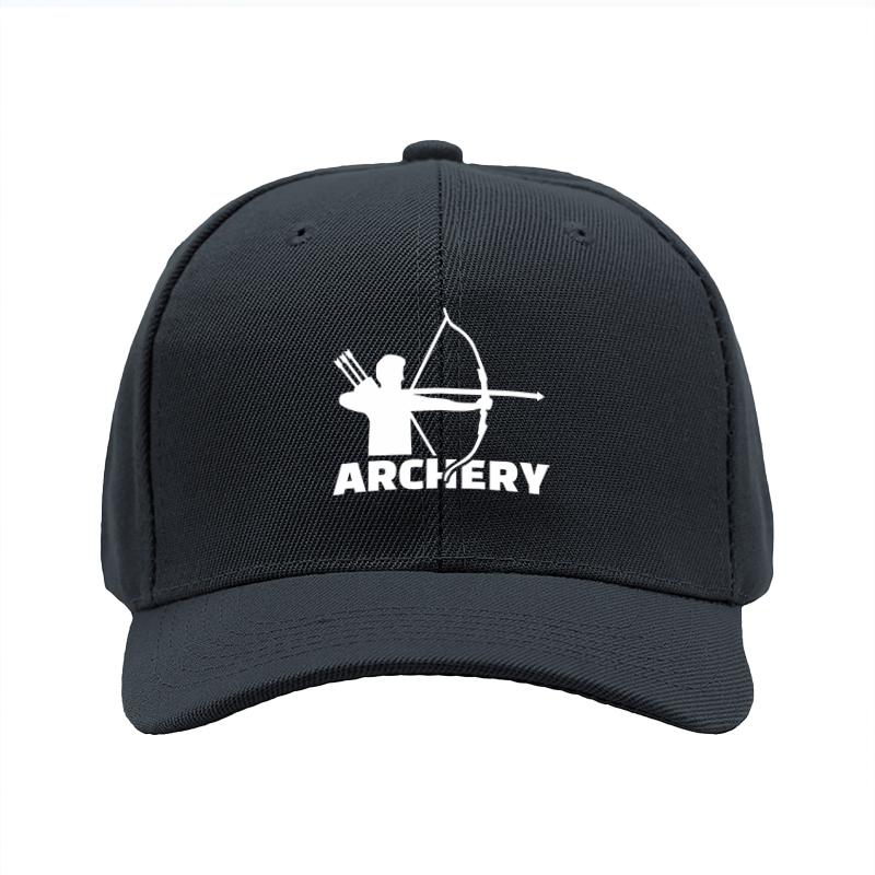 1pc New Baseball Cap with Archery Print and Bold Lettering Unisex Adjustable Hat for Outdoor Sports and Casual Wear Suitable for Adults Who Love Adventure and Active Lifestyle